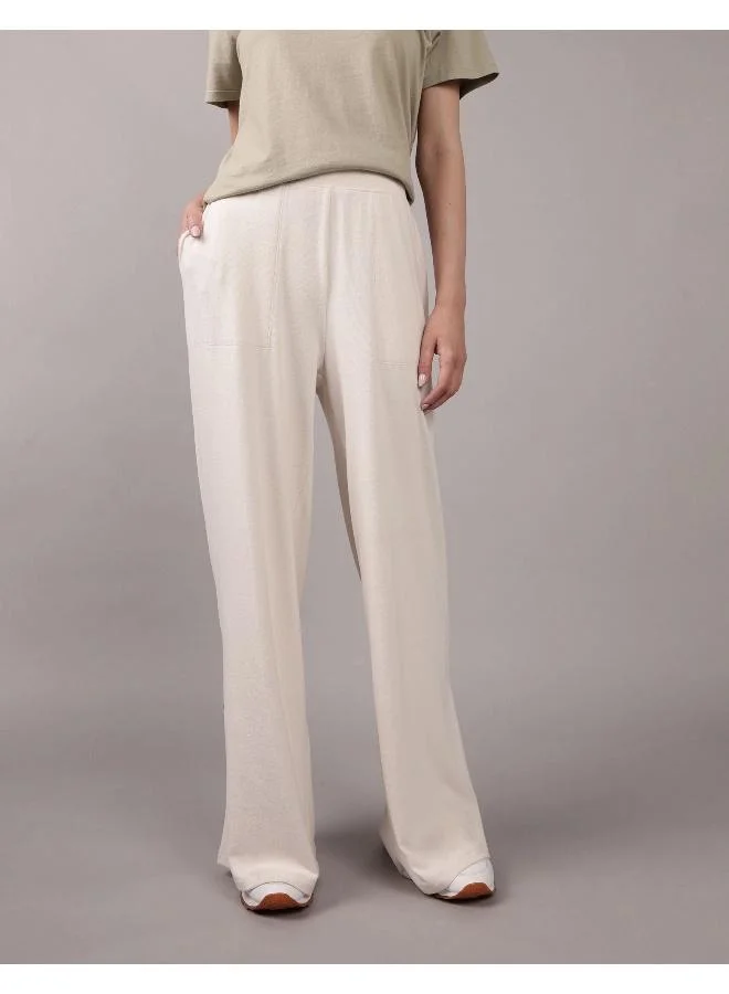 امريكان ايجل AE Plush Wide-Leg Lounge Pant