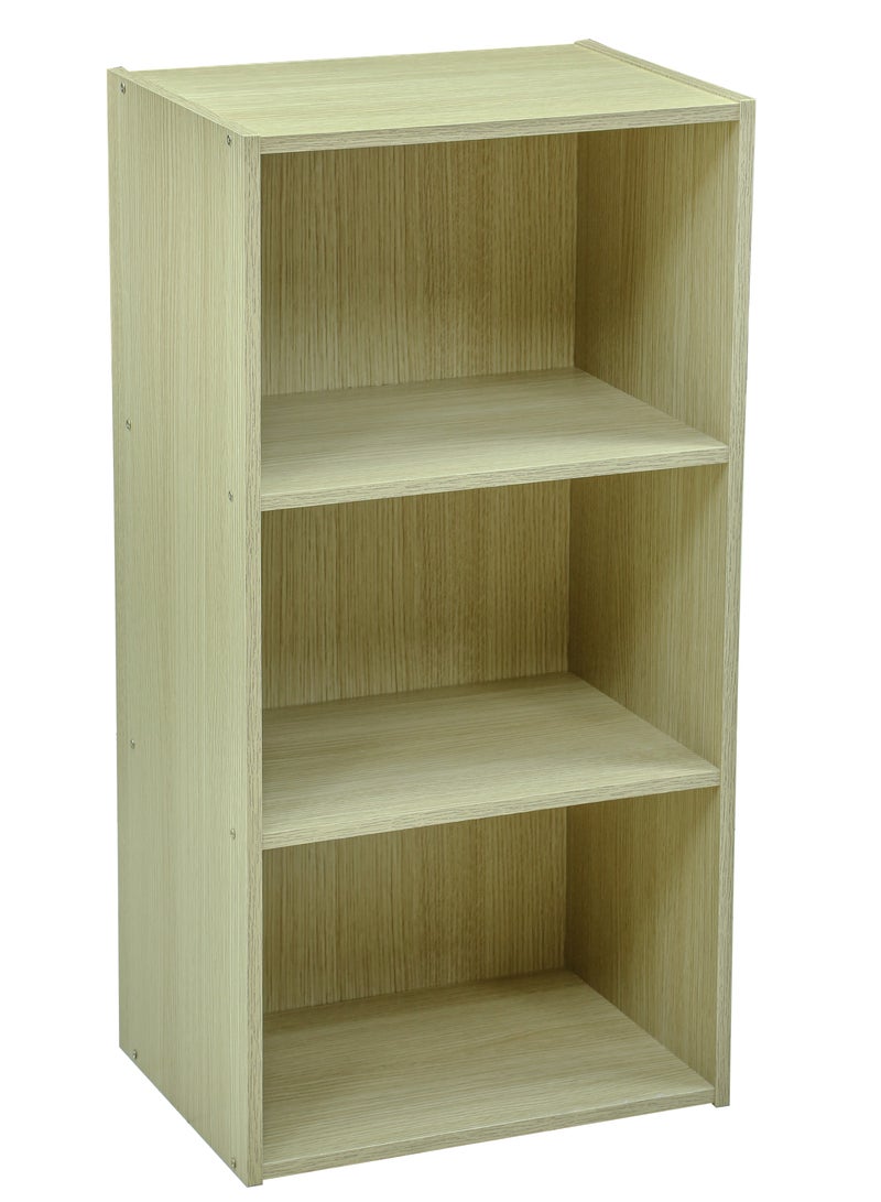 AFT 3-Tier Best | Modern Wooden Open Storage Shelf | Bookcase - Beech Color  - Image 2