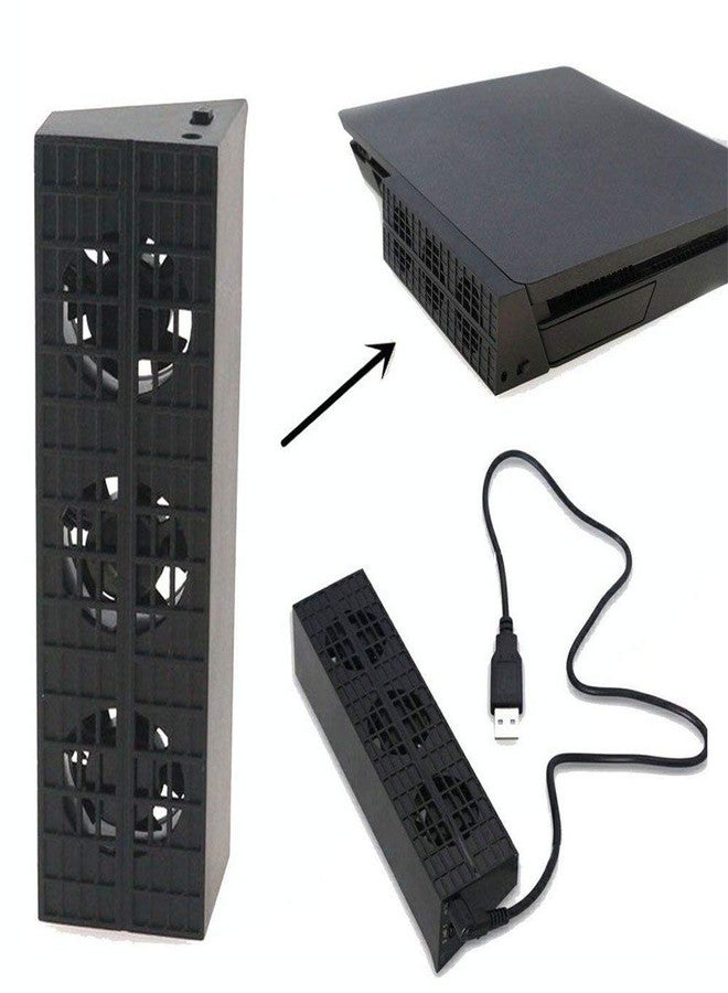 OSTENT External Cooling Fan Turbo Cooler Radiator for Sony Playstation 4 PS4 Slim Console - Image 5