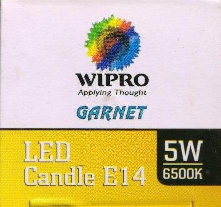 Wipro Garnet 5W Led Frosted Candle Bulb |Cool Day White (6500K)|E14 Base|For Chandeliers & Decorative Lights|4Kv Surge Protection |440V High Voltage Protection |Energy Efficient |Pack Of 4 - Image 3