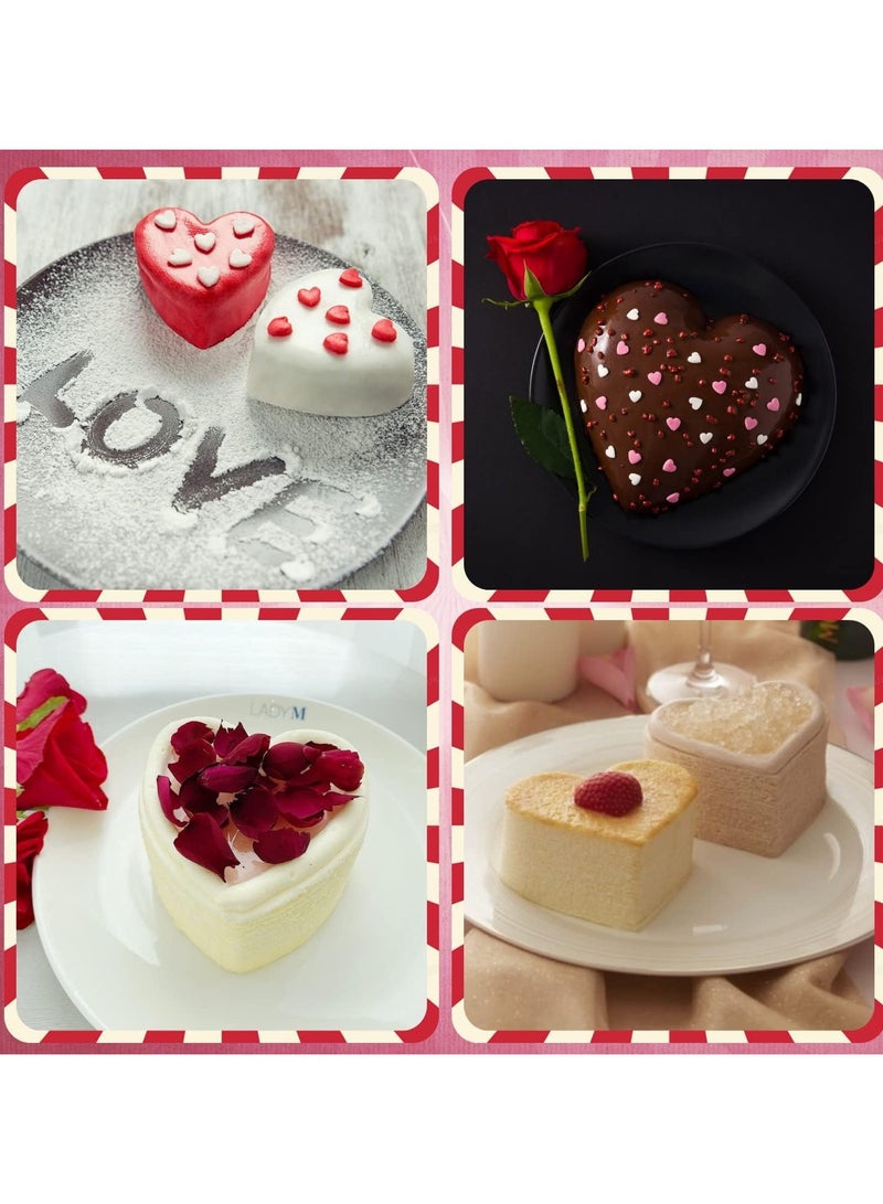 KASTWAVE 5pcs Cake pan, Cake Baking Mold Pudding Mold, Small Cake Mold Cake Tins for Baking Tart molds for Baking Metal Cake Tin Cake Mould Mini Tart pan Baking Molds Aluminum Alloy Caramel - Image 4