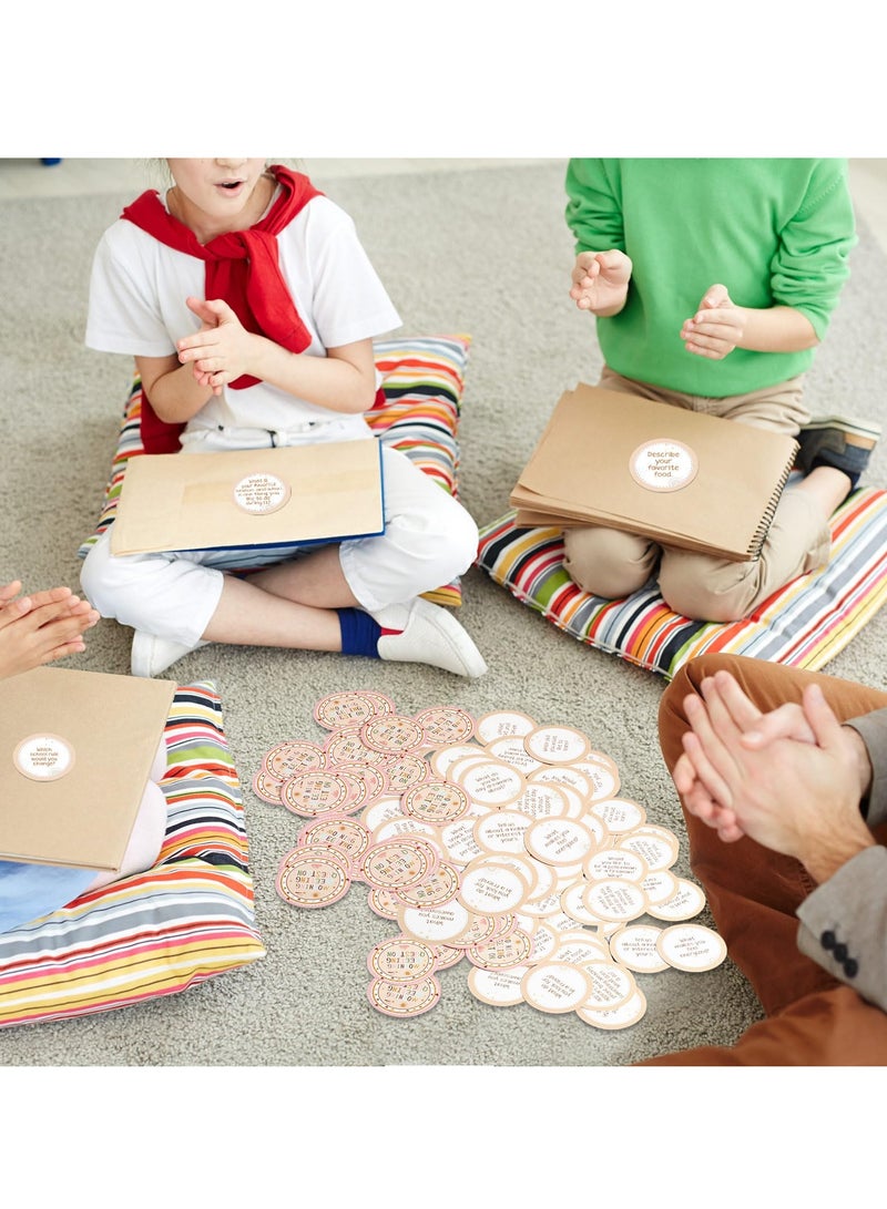 Excefore Classroom Questions Ideas Cards, 25 Morning Meeting Chips for Students, Conversation Starter for Classroom Activities, Enhance Communication and Listening Skills, Fun and Interactive Learning Aid - Image 5