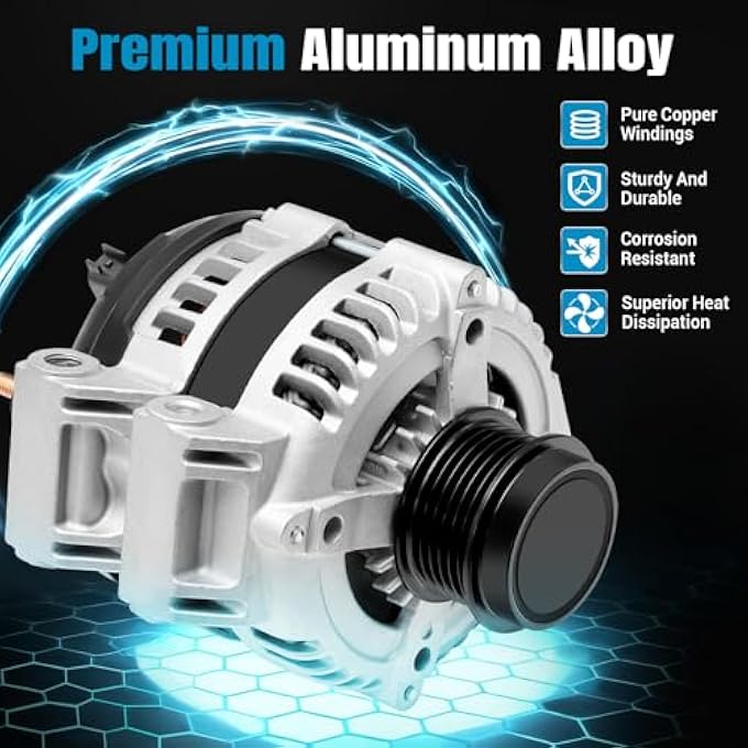 keriolee RL801624AD Alternator 160A 12V Fit for Dodge Grand Caravan 2011-2016, for Chrysler 200 2011-2014, for Ram C/V 2012-2015, for Dodge Journey 2011-2020, for Volkswagen Routan 2011-2014 - Image 2