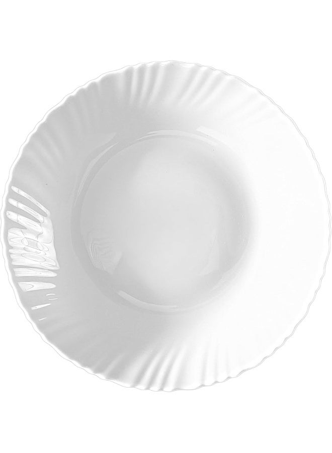 DELCASA طبق مسطح ديلكاسا DC3297 من الخزف الأوبال، بقطر 7.5 بوصة - Image 1