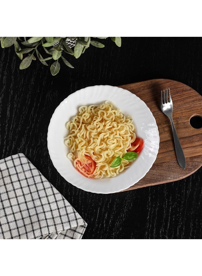 DELCASA طبق مسطح ديلكاسا DC3297 من الخزف الأوبال، بقطر 7.5 بوصة - Image 4