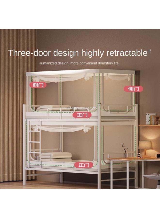 Bluejw Telescopic Mosquito Net Student Dormitory Upper Bunk Lower Bunk General Yurt School Special Bed Dormitory Free Shipping  - Image 5