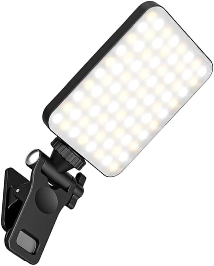 Mini Clip On LED Light For Phone Video Photography Portable RGB Colors - Image 1