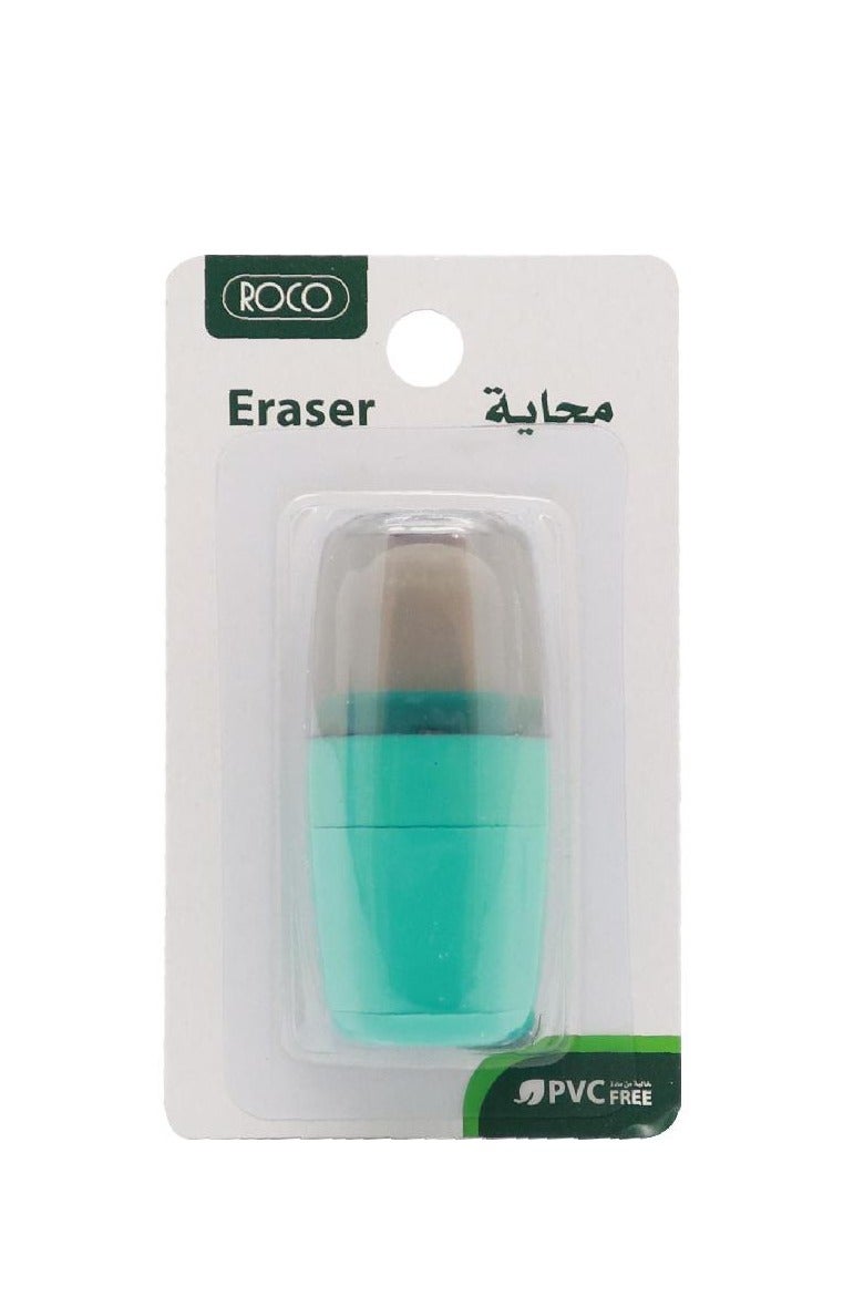 روكو ممحاة مطاطية اجمع بين الأخضر والرمادي