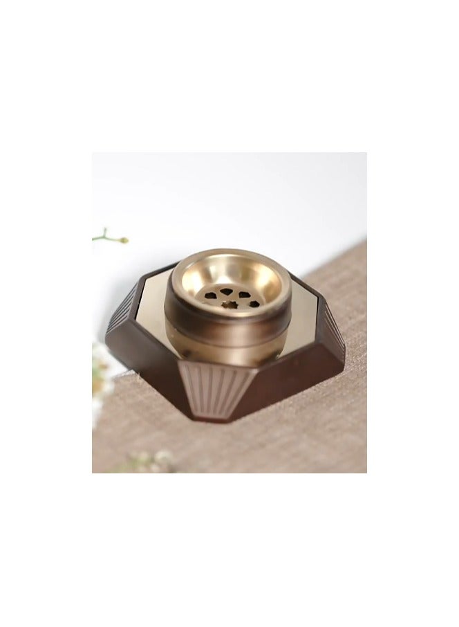 Burner Arabian Bakhoor Burner – Luxury Calligraphy Style in Brown - Image 3