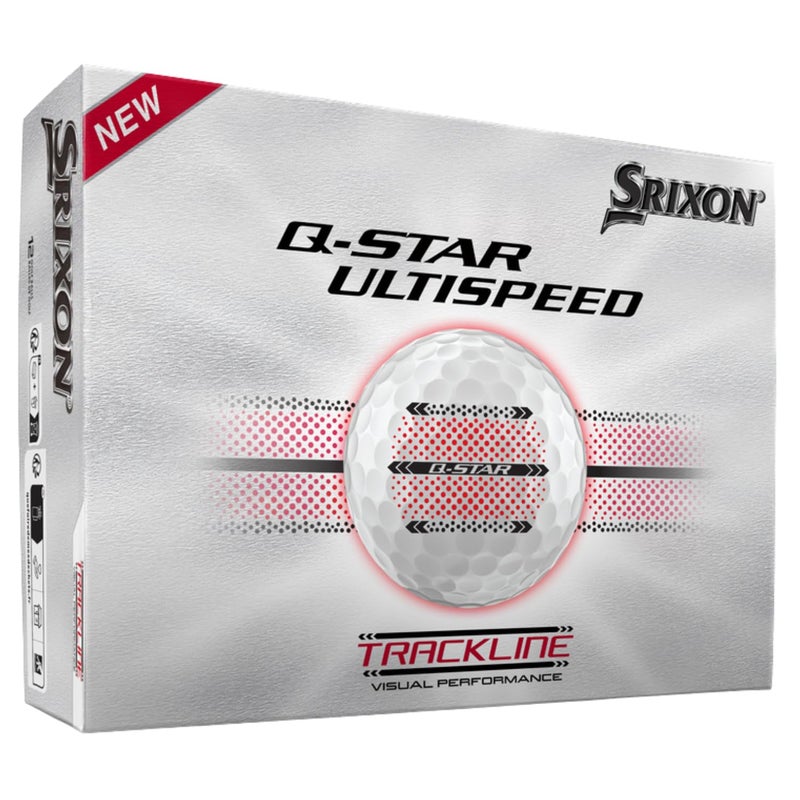 Srixon QStar Ultispeed Track Golf Balls White - Image 2