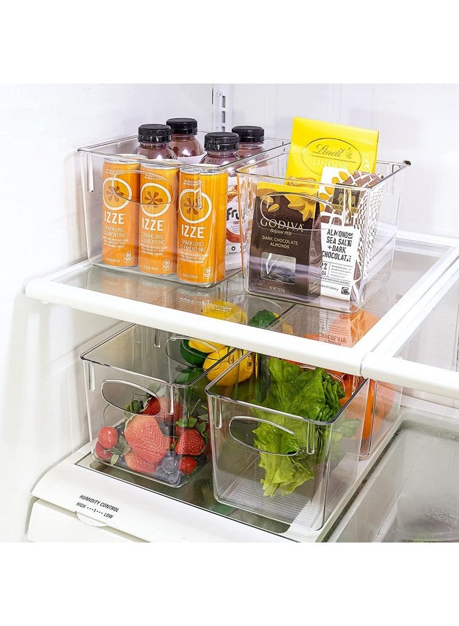 INKULTURE Refrigerator Pantry Organizer and Storage Bins And Ice Cube Holder With Front Handle For Fridge, Kitchen Cabinets, Countertops And Bedroom Etc | Extra Small |Pack of 02 - Image 3