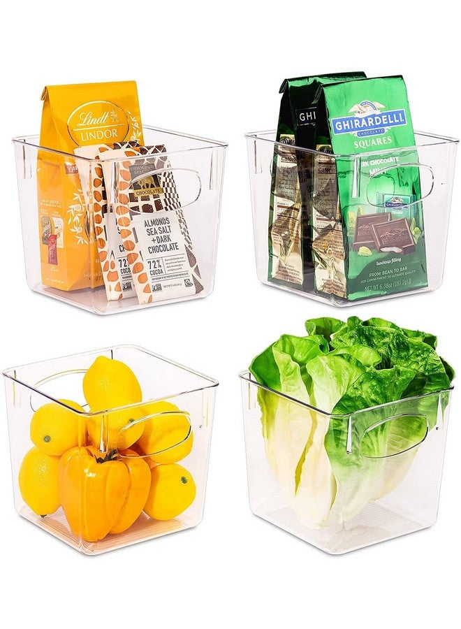 INKULTURE Refrigerator Pantry Organizer and Storage Bins And Ice Cube Holder With Front Handle For Fridge, Kitchen Cabinets, Countertops And Bedroom Etc | Extra Small |Pack of 02 - Image 4