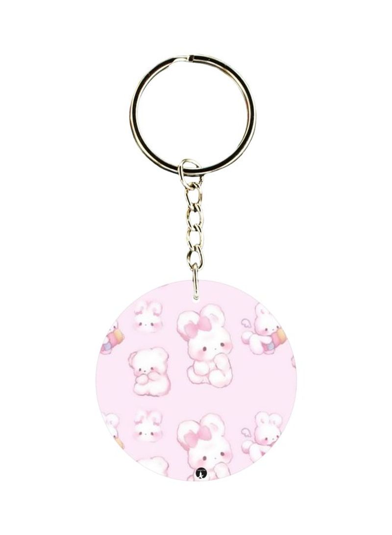 RKN Teddy Bear Printed Keychain