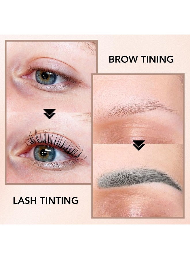 Libeauty Lash Color Kit, Instant Eyebrow Colour Kit Voluminous Natural Black Coloring Lasts for 4 Weeks Lash & Brow Treatment (Black） - Image 4