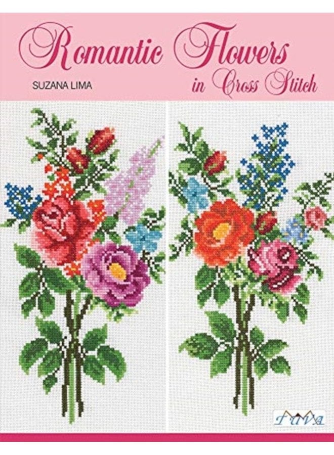 Romantic Flowers in Cross Stitch - Paperback