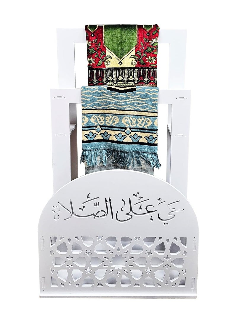 TPGP Prayer Mat (Rug) || Prayer Corner || Elegant Organizer for Prayer Corner at Home or Office || Living Room, Bedroom or Office || Decorative Stand for Living Room Bedroom Entryway (Plastic White)  - Image 5
