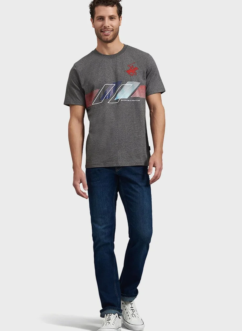 bhpoloclub Logo Crew Neck T-Shirt