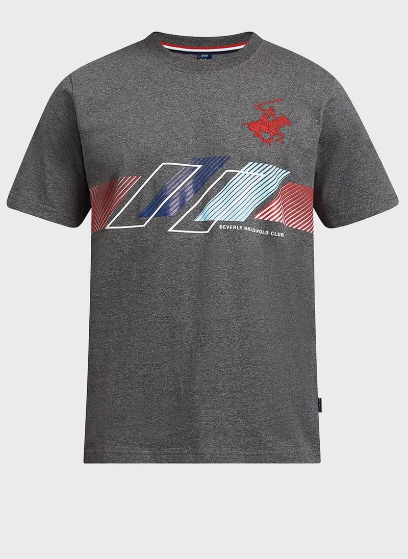 bhpoloclub Logo Crew Neck T-Shirt