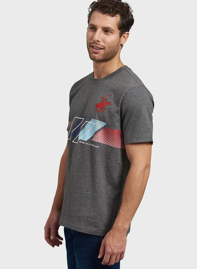 bhpoloclub Logo Crew Neck T-Shirt