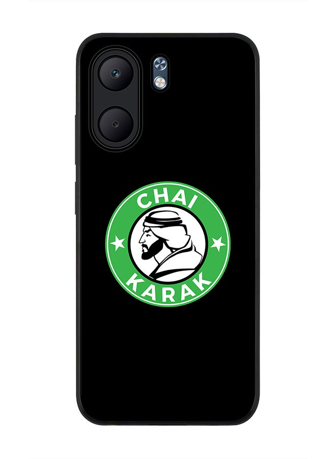 Stylizedd For Oppo A5x 5G / A5x 4G Case,Slim fit Camera Protection, Shockproof Thin Phone cover  - Chai Karak