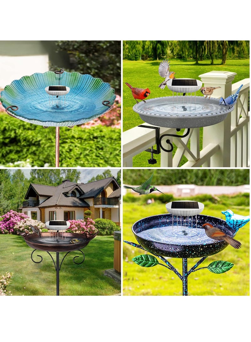 Barakah Solar Water Wiggler for Bird Bath, Solar Powered Birdbath Water Agitator with Battery Backup, Durable Bird Bath Bubbler Water Mixer for Garden and Patio Pond Decoration (White) - Image 5