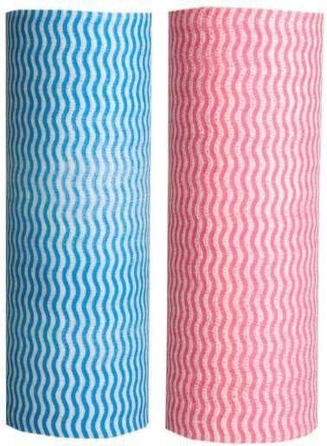 MDN MIST Non- woven Disposable Reusable Towels like Kitchen Cleaning Towel - Multi-Uses Dish Cloths Washable Towel Roll - Set of 2 pcs - Image 1
