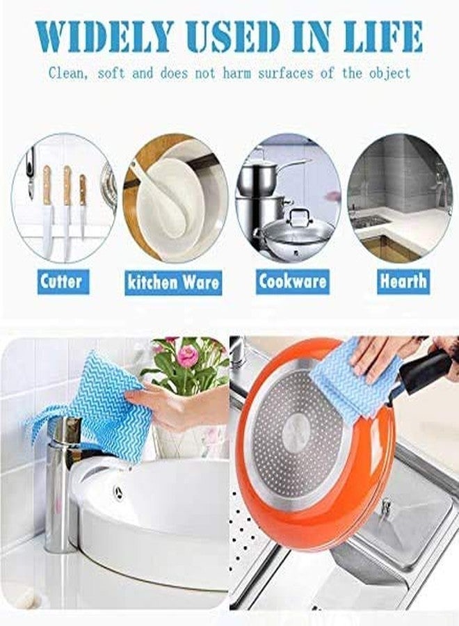 MDN MIST Non- woven Disposable Reusable Towels like Kitchen Cleaning Towel - Multi-Uses Dish Cloths Washable Towel Roll - Set of 2 pcs - Image 3