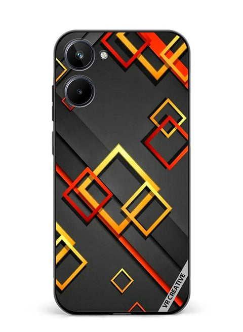 Protective Case Cover For Realme 10 Abstract Design Multicolour