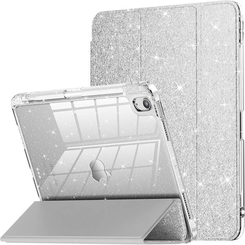 DGG حافظة آيباد ذكية متوافقة مع عدة موديلات آيباد باللون Silver باللون الفضي iPad - Image 1