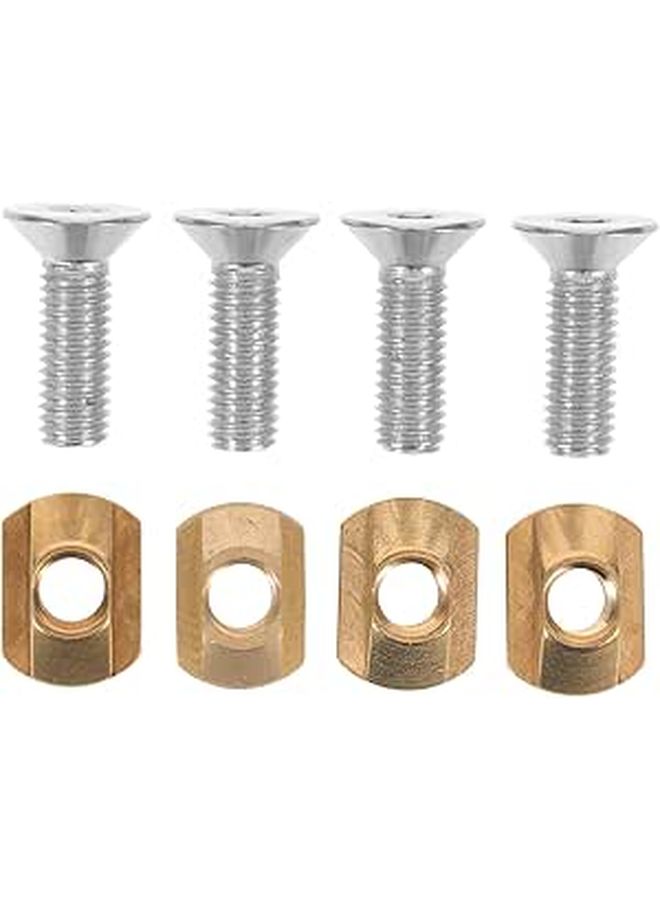 طقم صمولة T نحاسية وبراغي مقاس M6 (4 قطع) لتثبيت أجهزة الهيدروفويل - Image 1