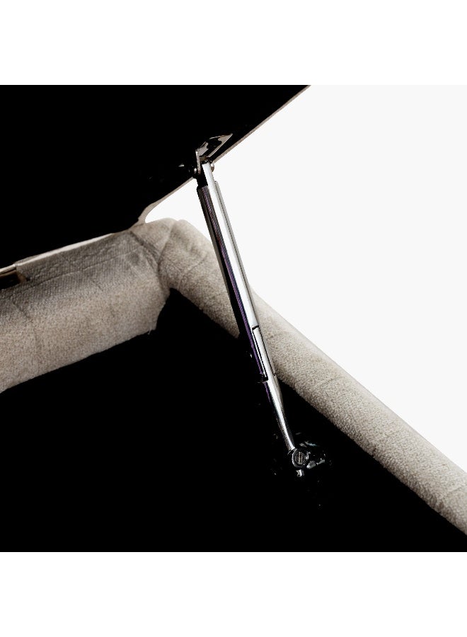 Home Box Upholstered Storage Bench in Beige - Image 5