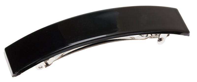 France Luxe Belle Casual Rectangle Barrette - Black - Image 1