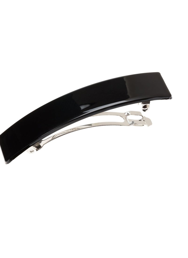 France Luxe France Luxe Belle Casual Rectangle Barrette - Black  - Image 1