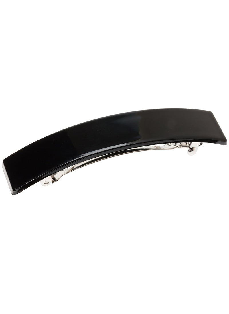 France Luxe France Luxe Belle Casual Rectangle Barrette - Black  - Image 2