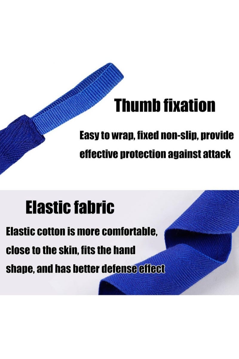 TNGames Pro-Grade Boxing Hand Wraps (3m)｜MMA/Muay Thai/Kickboxing Training｜Thumb Loop + Military-Grade Hook & Loop｜Olympic Team’s Choice  ｜Blue - Image 4