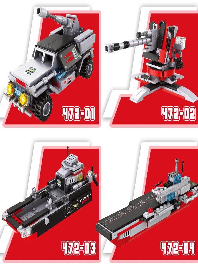 EP EXERCISE N PLAY - 1161 Pieces Aircraft Carrier Building Kit, Military Warship Battleship Building Blocks Sets with Patrol Boat, Fighter Plane, Creative Roleplay Ship Building Toys for Kids Boys Girls 6-12 Years - Image 1