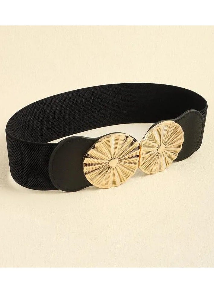 SHEINParty 1PC Stylish Round Buckle Belt For Jeans Pants - Image 3