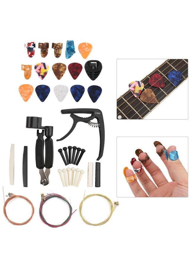 36PCS/Set Guitar Strings Changing Accessories Including Capo Winder Cutter Thumb Pick Nut Bridge - pzsku/Z40F816BA941856135A03Z/45/_/1732119550/0028b46a-c8c2-40a4-bad7-bd8ac43373fc