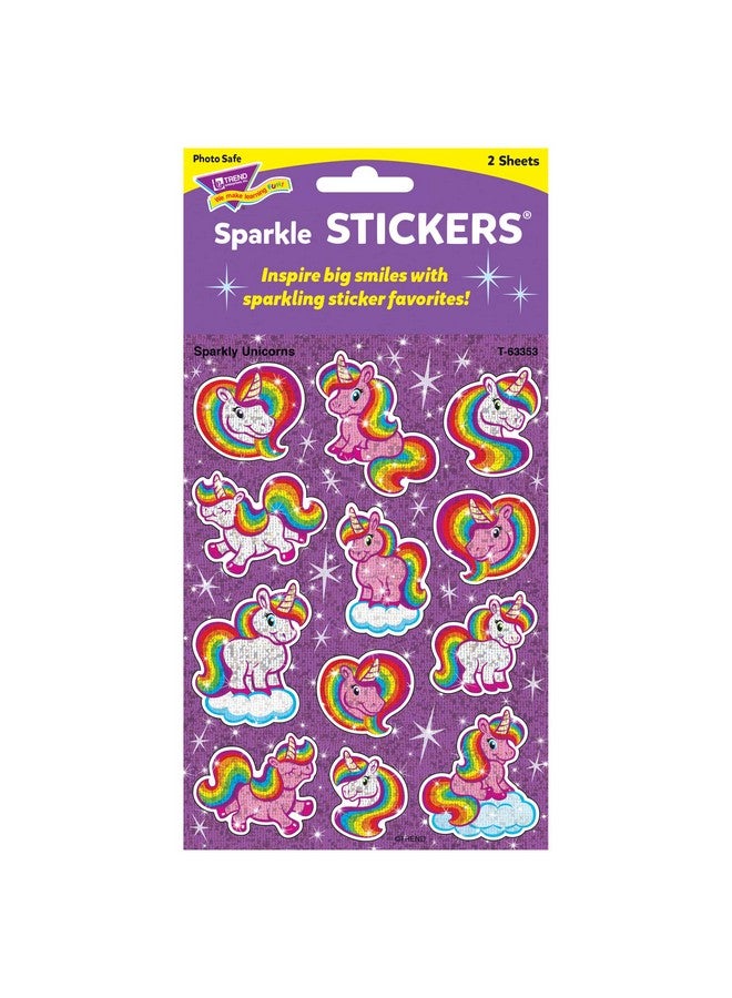 Trend Enterprises Sparkly Unicorns Sparkle Stickers® 24 Count - Image 5