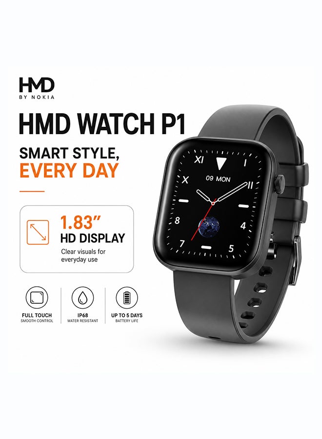 أتش أم دي ساعة P1 الذكية مع مقاومة الماء IP67 - Image 1