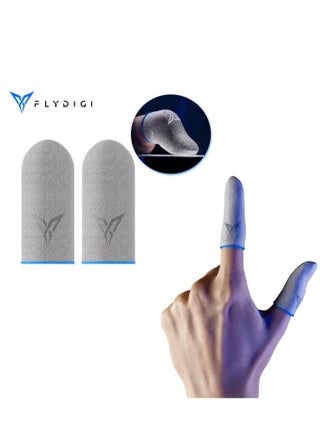 Flydigi Original Beehive V5 Flexible Fiberglass Gaming Finger Sleeves – Ultra-Smooth, High Sensitivity Touch, Sweat-Proof & Anti-Slip, Professional Mobile Gaming Thumb Sleeves – Compatible with iOS, Android, PUBG, COD & FPS Games (1 Pair - 2 PCS)