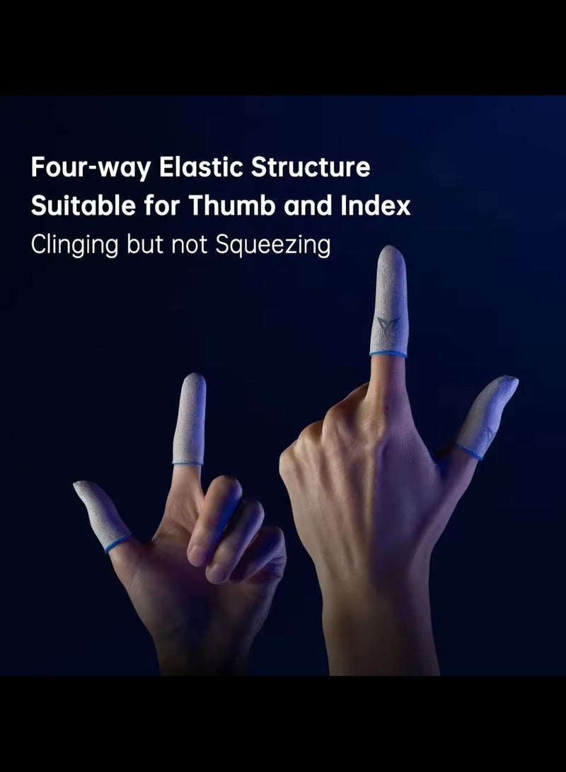 Flydigi Beehive V5 Flexible Fiberglass Gaming Finger Sleeves – Ultra-Smooth, High Sensitivity Touch, Sweat-Proof & Anti-Slip, Professional Mobile Gaming Thumb Sleeves – Compatible with iOS, Android, PUBG, COD & FPS Games (1 Pair - 2 PCS) - Image 3