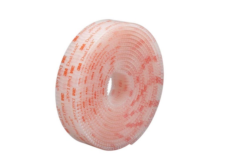 3M Dual Lock Reclosable Fastener SJ3560 (Clear, 1 in x 10 ft Roll) - Heavy Duty Adhesive Interlocking Tape for Indoor/Outdoor Mounting - Image 1