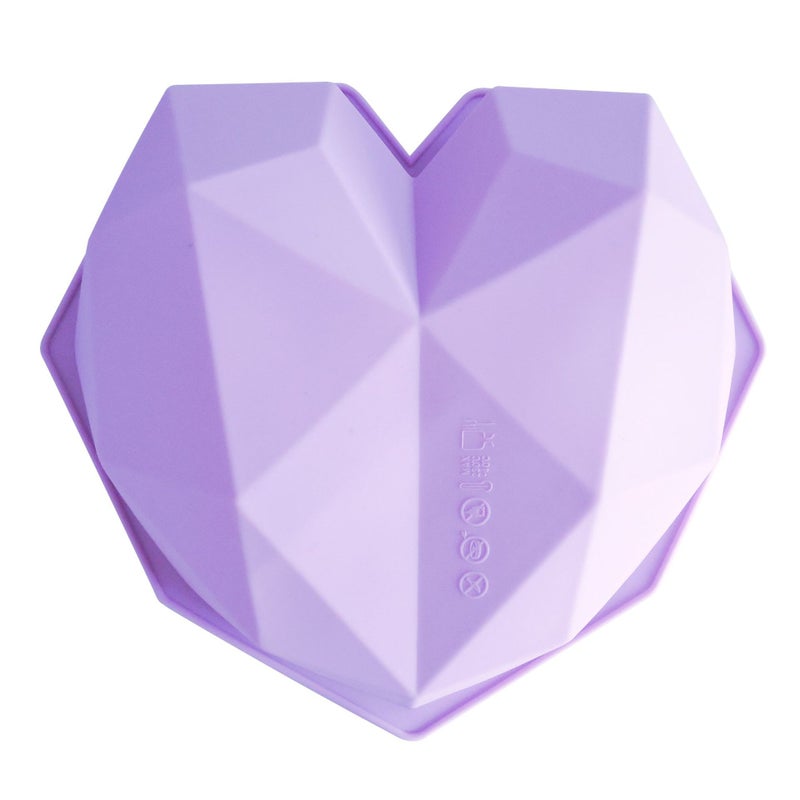 Spot Heart-Shaped Diamond Love Silicone Mold Cake Baking Diy Mousse Chocolate Cake Grinder - Image 5