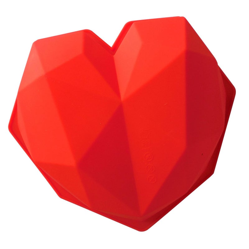 Spot Heart-Shaped Diamond Love Silicone Mold Cake Baking Diy Mousse Chocolate Cake Grinder - Image 3