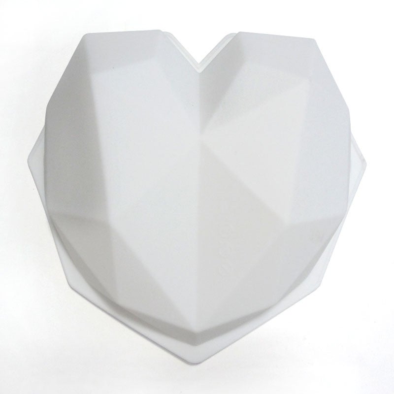 Spot Heart-Shaped Diamond Love Silicone Mold Cake Baking Diy Mousse Chocolate Cake Grinder - Image 1