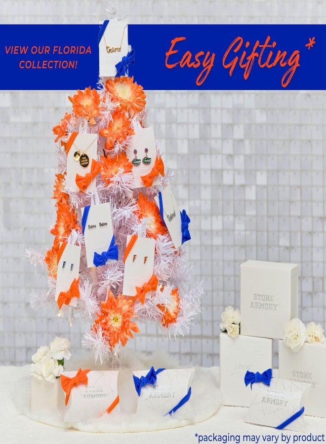 Stone Armory Necklace for Florida Gators - 18K Gold-Plated Stainless Steel Jewelry Designed for Sensitive Skin - Adjustable 16-20in Chain, Gift for University of Florida Fans - Image 4