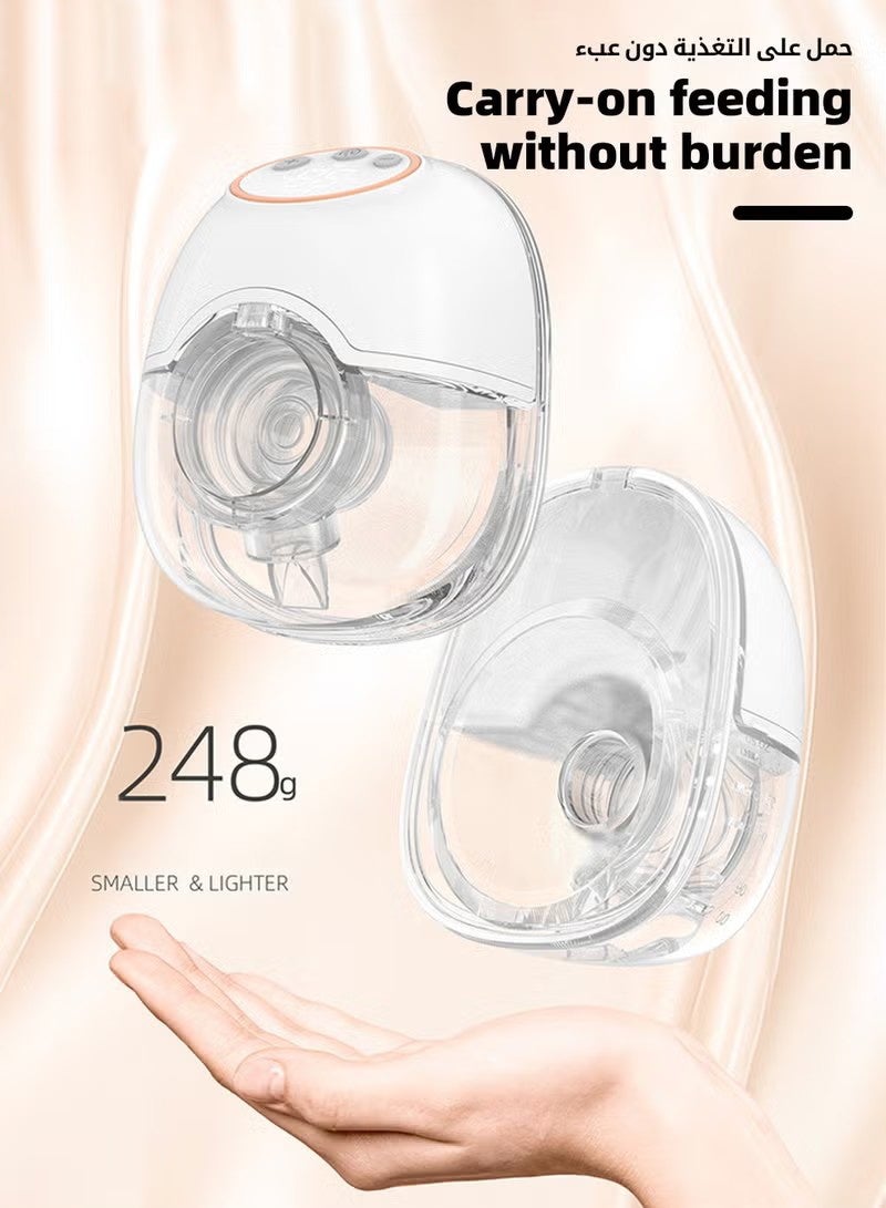 Wearable Breast Pump Hands-Free Electric Breast Pump, Portable and Wireless Breast Pump with 4 Modes  12 Levels, LCD Display, Low Noise - Image 3