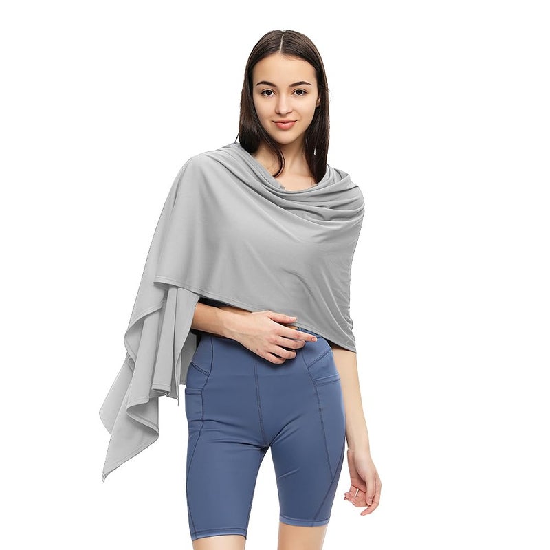 OHRAIN Sun Shawl UV Sun Protection UPF 50+ Beach Travel Scarf Wrap Summer Swimsuit Cover Up Cooling Blanket - Image 1