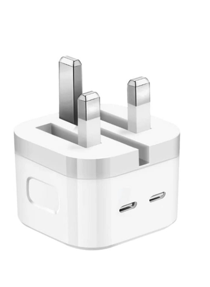 35W Dual Ports Fast Charging USB-C+C Power Adapter For Mobile iPhone 13 14 Series - Image 5